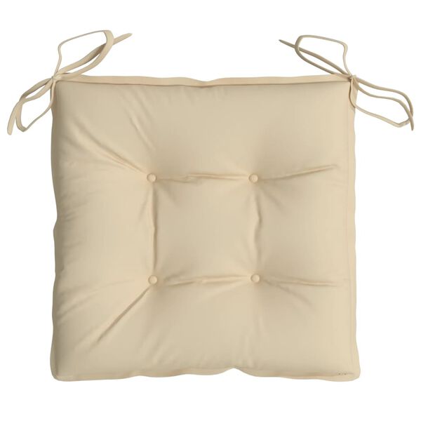 vidaXL Pallet Cushions 2pcs Beige 50x50x7 cm Oxford Fabric