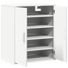 vidaXL Shoe Cabinet White 60x35x70 cm Engineered Wood