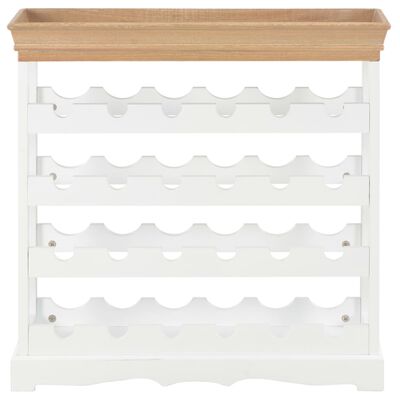 vidaXL Wine Cabinet White 70x22.5x70.5 cm MDF