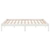 vidaXL Bed Frame without Mattress White Solid Wood 160x200 cm
