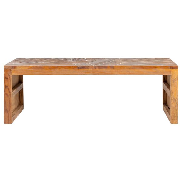 vidaXL TV Stand 110x60x38 cm Solid Teak Wood