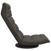 vidaXL Swivel Floor Chair Dark Grey Fabric