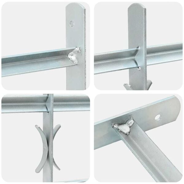 Adjustable Security Grille for Windows with 3 Crossbars 700-1050 mm