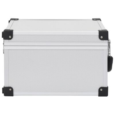 vidaXL CD Case for 40 CDs Aluminium ABS Silver, silver vidaXL CD Case for 40 CDs Aluminium ABS Silver