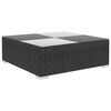 vidaXL 6 Piece Garden Lounge Set with Cushions Poly Rattan Black