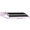 vidaXL Door Canopy Black 120x75 cm PC
