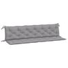 vidaXL Garden Bench Cushions 2pcs Grey 200x50x7cm Oxford Fabric
