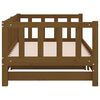 vidaXL Pull-out Day Bed without Mattress Honey Brown 2x(90x200)cm