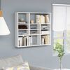 vidaXL Wall Shelf White 90x16x78 cm Engineered Wood