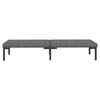 vidaXL 9 Piece Garden Lounge Set with Cushions Poly Rattan Dark Grey