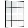 vidaXL Wall Mirror Black 80x60 cm Metal
