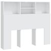 vidaXL Headboard Cabinet White 120x19x103.5 cm