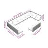 vidaXL 12 Piece Garden Lounge Set with Cushions Poly Rattan Dark Grey