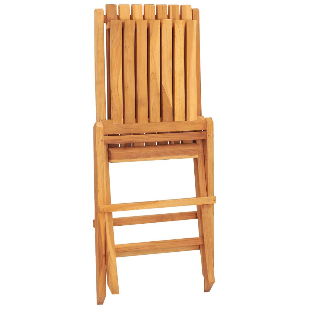 vidaXL Folding Garden Chairs 2 pcs 47x47x89 cm Solid Wood Teak