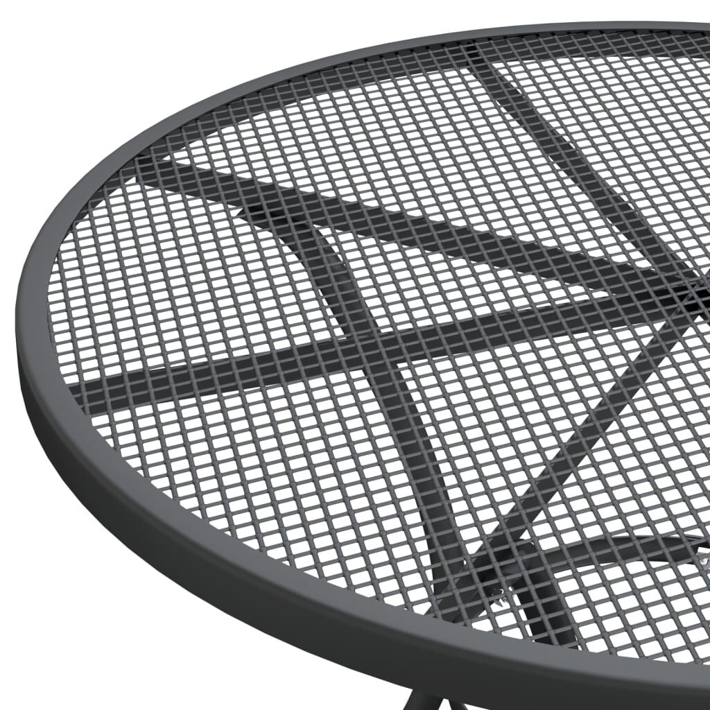 vidaXL 5 Piece Garden Dining Set Expanded Metal Mesh Anthracite
