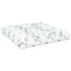 vidaXL Pallet Cushions 2 pcs Leaf Pattern Fabric