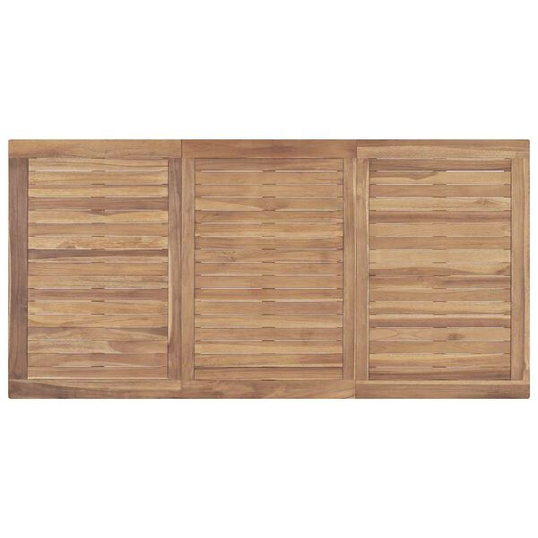 vidaXL Garden Dining Table 160x80x77 cm Solid Teak Wood