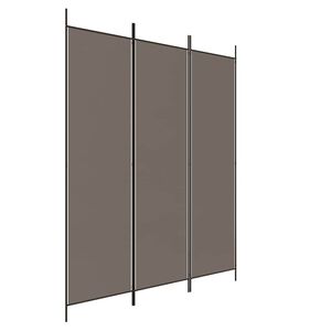 vidaXL 3-Panel Room Divider Anthracite 150x200 cm Fabric