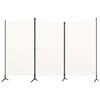 vidaXL 3-Panel Room Divider White 260x180 cm