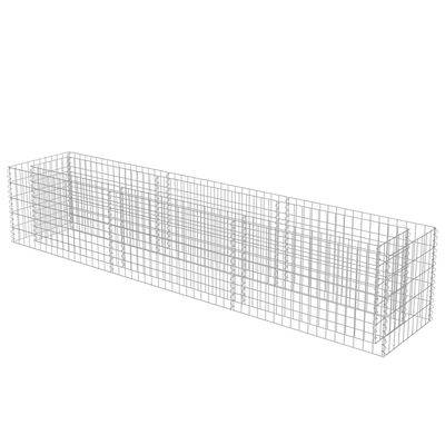 vidaXL Gabion Raised Bed Galvanised Steel 270x50x50 cm,  vidaXL Gabion Raised Bed Galvanised Steel 270x50x50 cm