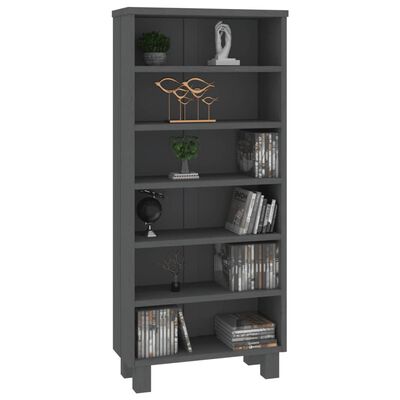 vidaXL CD Cabinet HAMAR Dark Grey 45x18x100 cm Solid Wood Pine, dark grey vidaXL CD Cabinet HAMAR Dark Grey 45x18x100 cm Solid Wood Pine