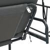 vidaXL Garden Swing Bench with Canopy Dark Grey&nbsp;Steel
