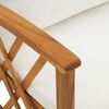 vidaXL Garden Chairs with Cushions 2 pcs Solid Acacia Wood