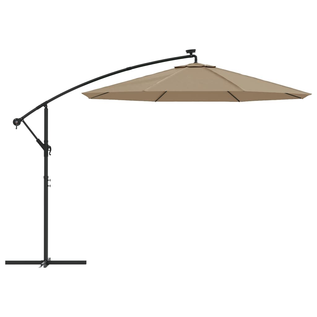 vidaXL Replacement Fabric for Cantilever Umbrella Taupe 300 cm