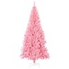 vidaXL Artificial Christmas Tree with Stand Pink 180 cm PVC
