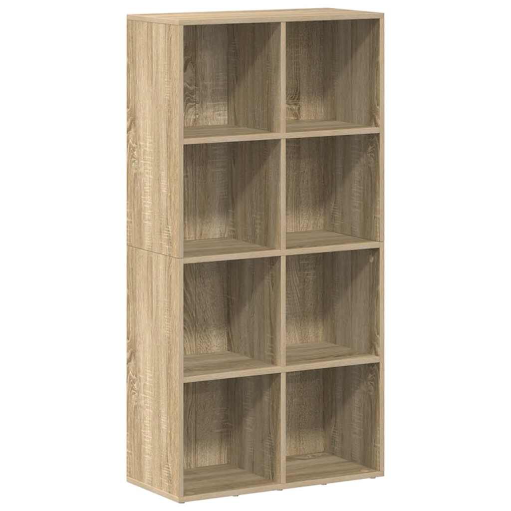 vidaXL Book Cabinet/Sideboard Sonoma Oak 66x30x130 cm Engineered Wood