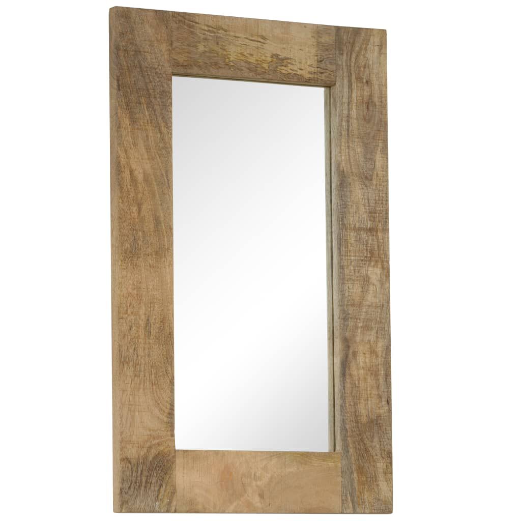 vidaXL Mirror Solid Mango Wood 50x80 cm