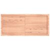 vidaXL Table Top Light Brown 120x50x(2-4)cm Treated Solid Wood Live Edge