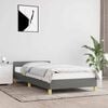 vidaXL Bed Frame without Mattress Dark Grey 92x187 cm Single Fabric