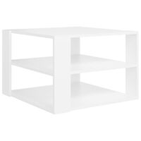 vidaXL Coffee Table White 60x60x40 cm Engineered Wood
