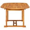 vidaXL 5 Piece Garden Dining Set Solid Wood Acacia and Textilene