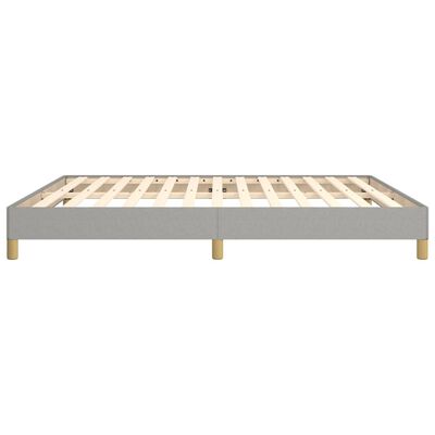 vidaXL Bed Frame without Mattress Light Grey 183x203 cm King Fabric, light grey vidaXL Bed Frame without Mattress Light Grey 183x203 cm King Fabric