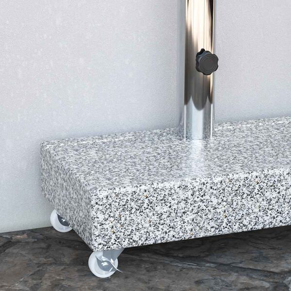 vidaXL Umbrella Base Light Grey 45x25x8.3 cm Granite