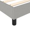 vidaXL Box Spring Bed Frame Light Grey 180x200 cm Super King Fabric