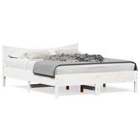 vidaXL Bed Frame without Mattress White 160x200 cm Solid Wood Pine, white vidaXL Bed Frame without Mattress White 160x200 cm Solid Wood Pine