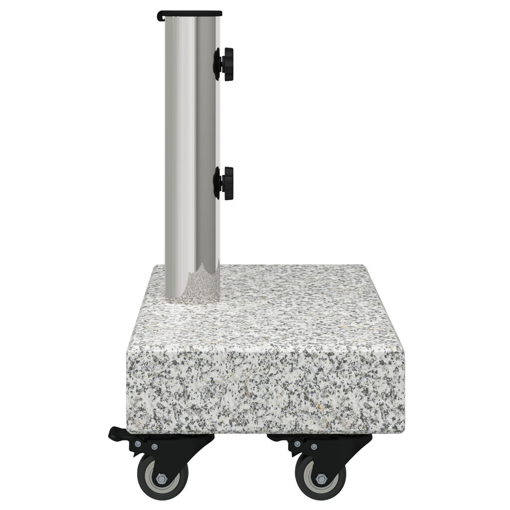 vidaXL Umbrella Base Light Grey 45x25x8.3 cm Granite