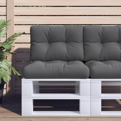 vidaXL Pallet Cushion Anthracite 50x40x12 cm Fabric, anthracite vidaXL Pallet Cushion Anthracite 50x40x12 cm Fabric