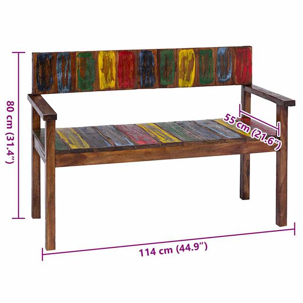 vidaXL Dining Chairs 4 pcs Solid Reclaimed Wood