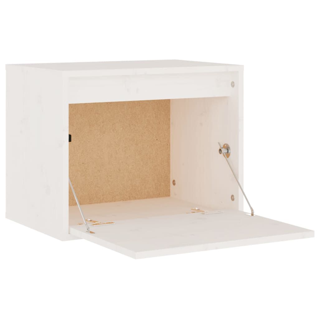 vidaXL Wall Cabinet White 45x30x35 cm Solid Pinewood