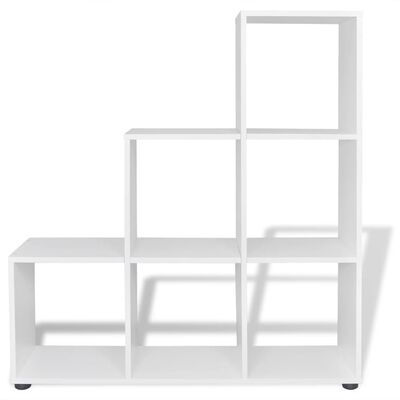 vidaXL Staircase Bookcase/Display Shelf 107 cm White, white vidaXL Staircase Bookcase/Display Shelf 107 cm White