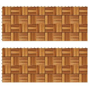 Decking Tiles 30 x 30 cm Acacia Set of 20