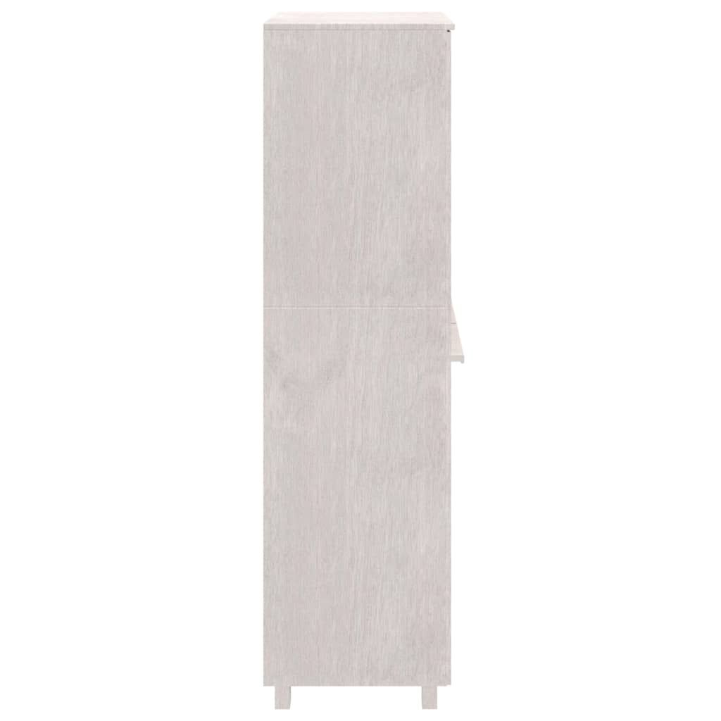 vidaXL Wardrobe HAMAR White 89x50x180 cm Solid Wood Pine