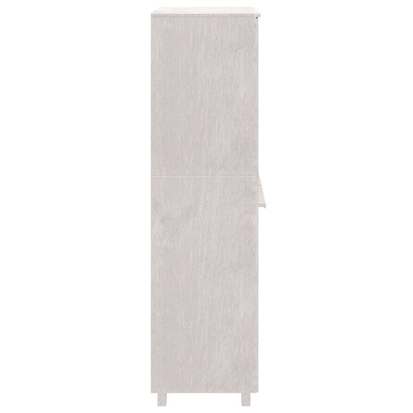 vidaXL Wardrobe HAMAR White 89x50x180 cm Solid Wood Pine