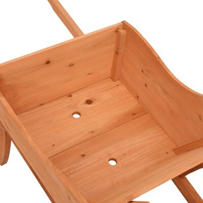 vidaXL Wheelbarrow Planter 128x45.5x43 cm Solid Wood Fir,  vidaXL Wheelbarrow Planter 128x45.5x43 cm Solid Wood Fir