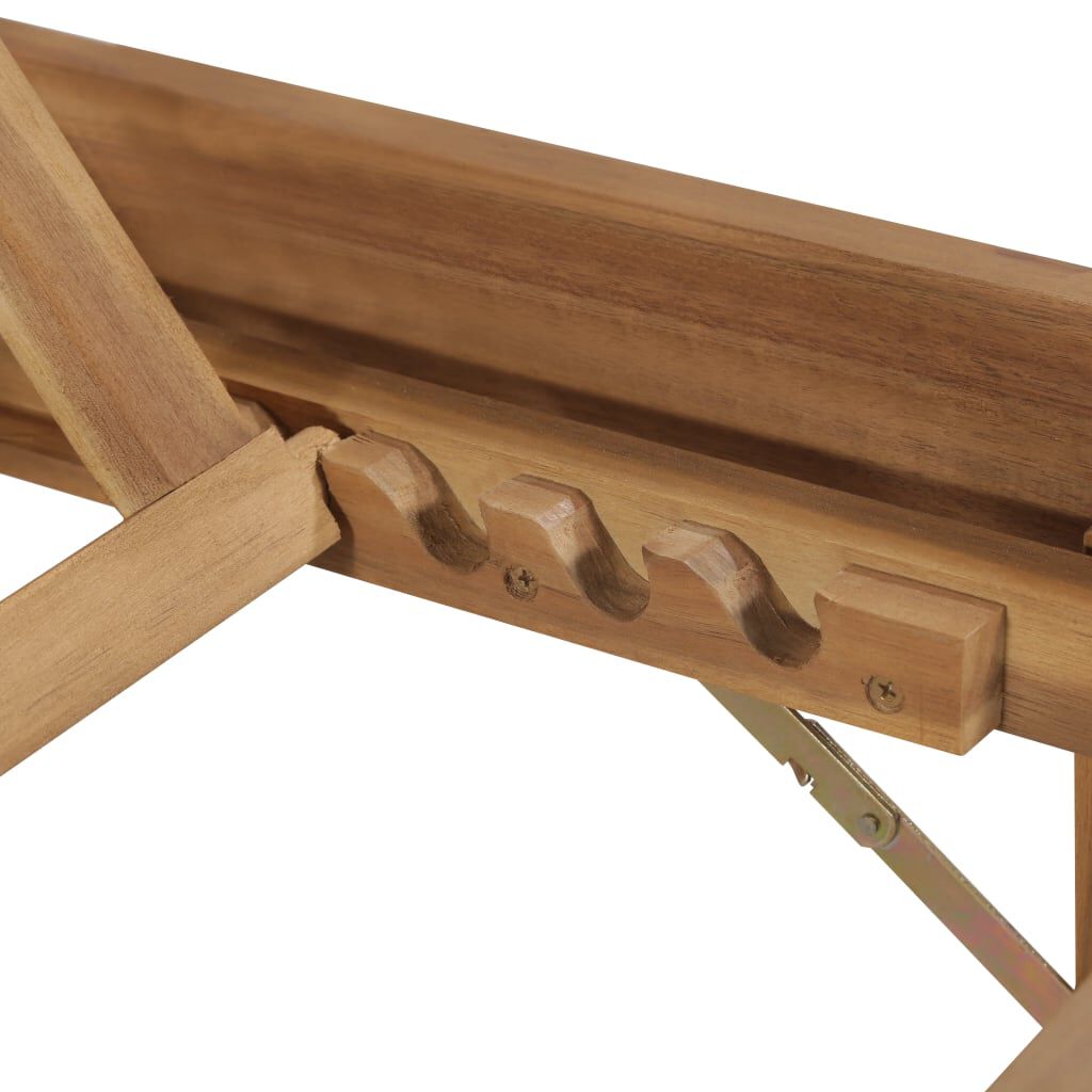 vidaXL Folding Sun Lounger Solid Acacia Wood