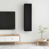 vidaXL TV Cabinets 2 pcs Black 30.5x30x60 cm Engineered Wood